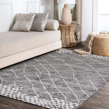 Asilah Moroccan Modern Diamond Area Rug